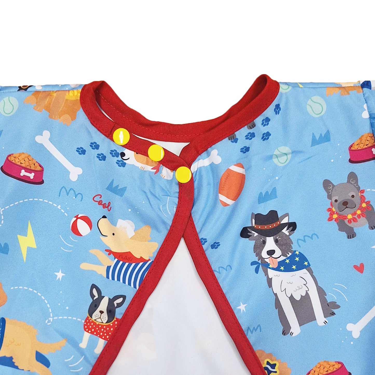 Babero Manga Larga - Perritos