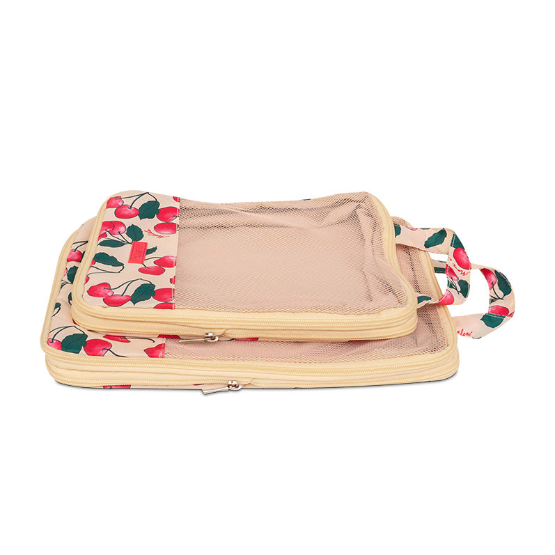 Bolsas Malla X2 con Compresión - Cherry