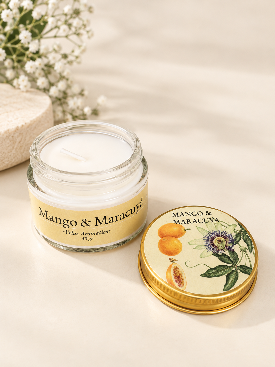 Vela Mango Y Maracuyá 50gr