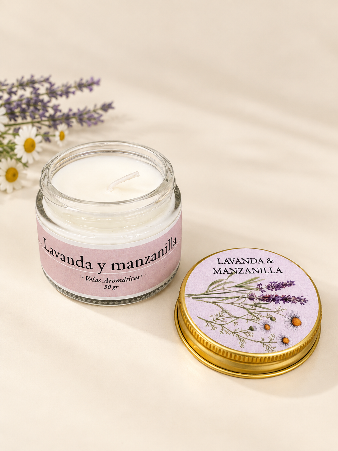 Vela Lavanda Y Manzanilla 50gr