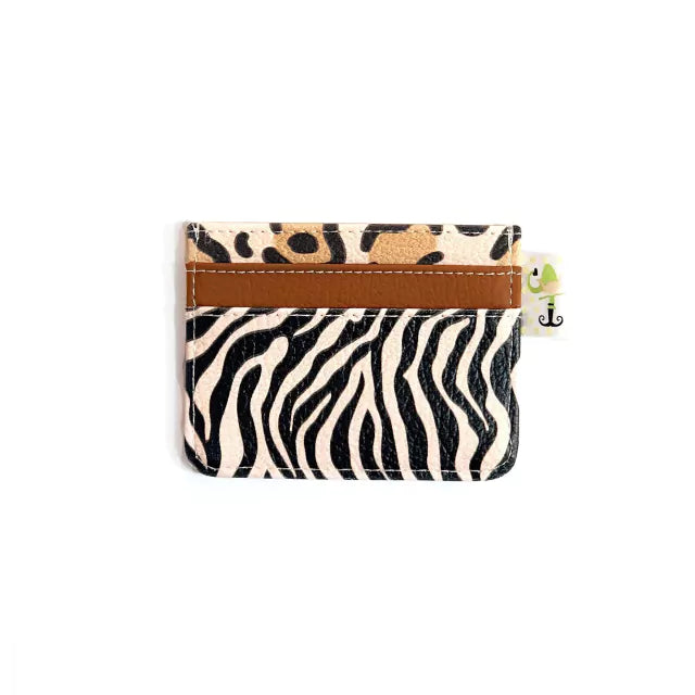 Tarjetero Rainbow Animal Print Rosa