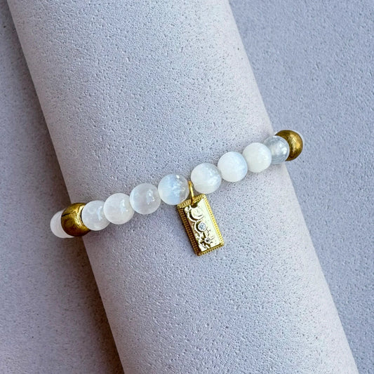Pulsera Beads - Selenita