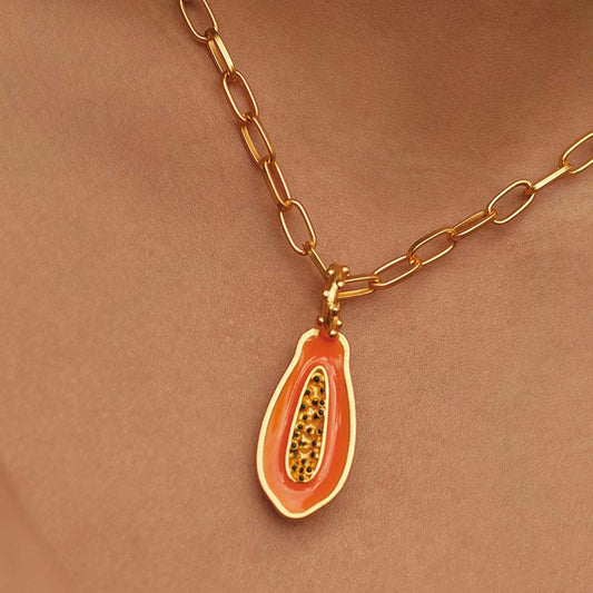 Collar Papaya Tropical