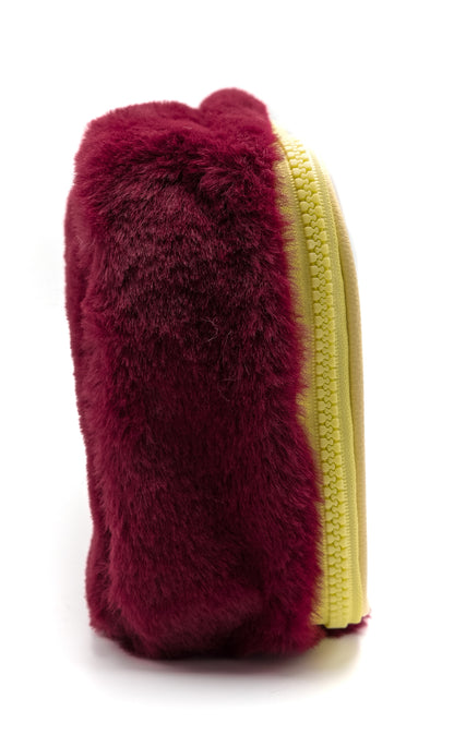 Glassy Bag M Fur - Cherry