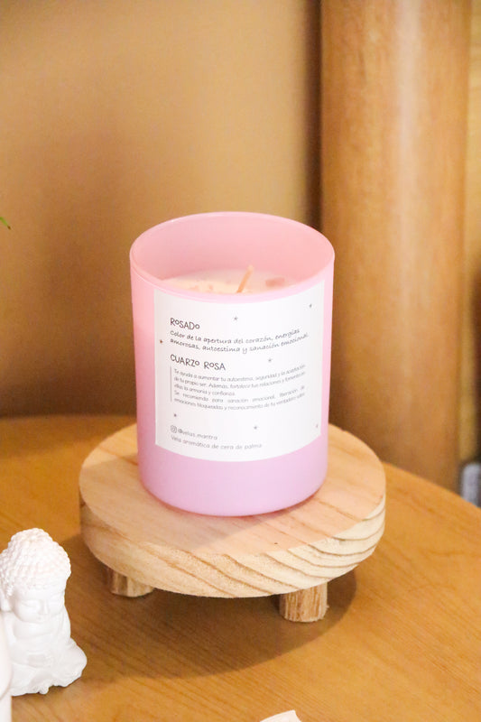 Vela - Cuarzo Rosa