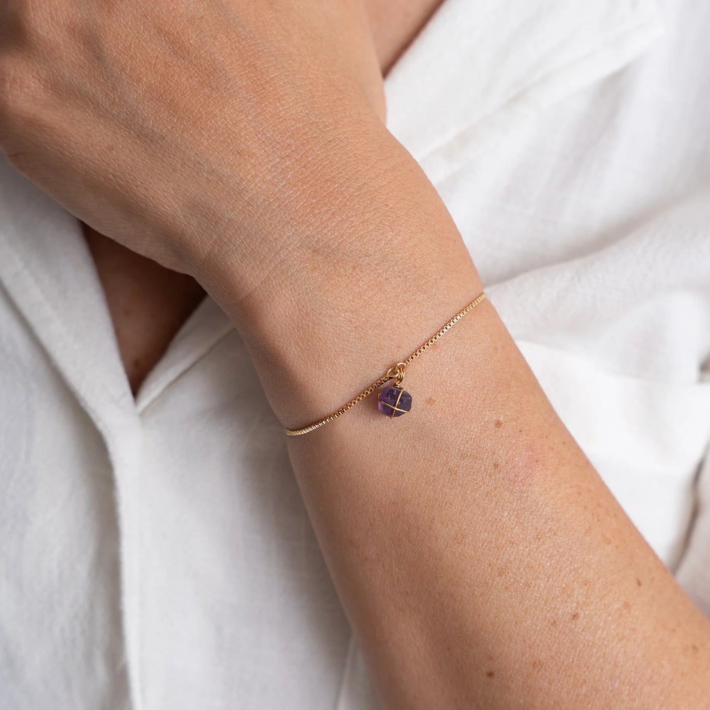 Pulsera Oro Amatista