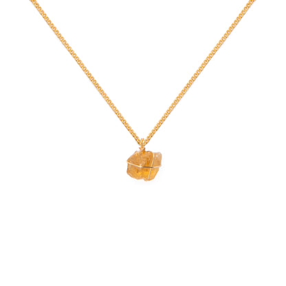 Collar Cadena Oro Citrino