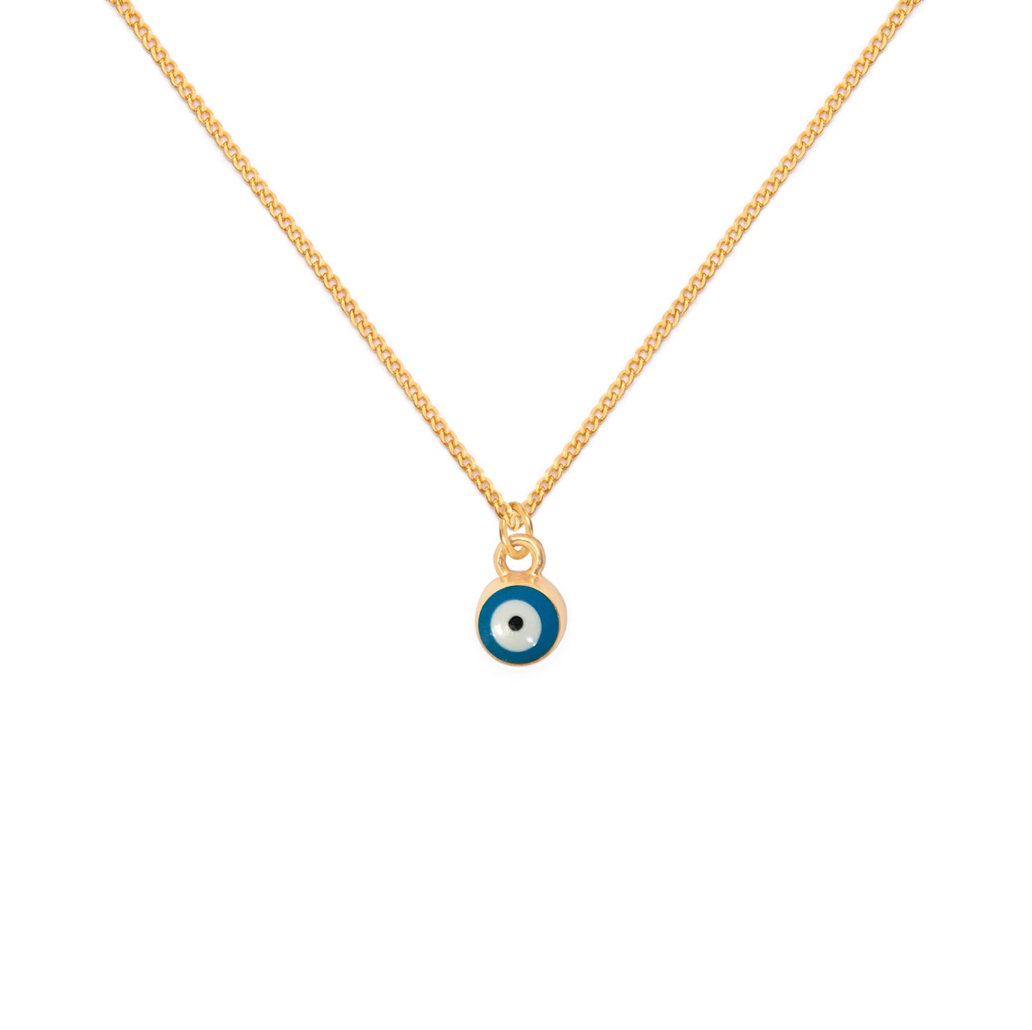Collar Cadena Oro Ojo Turco