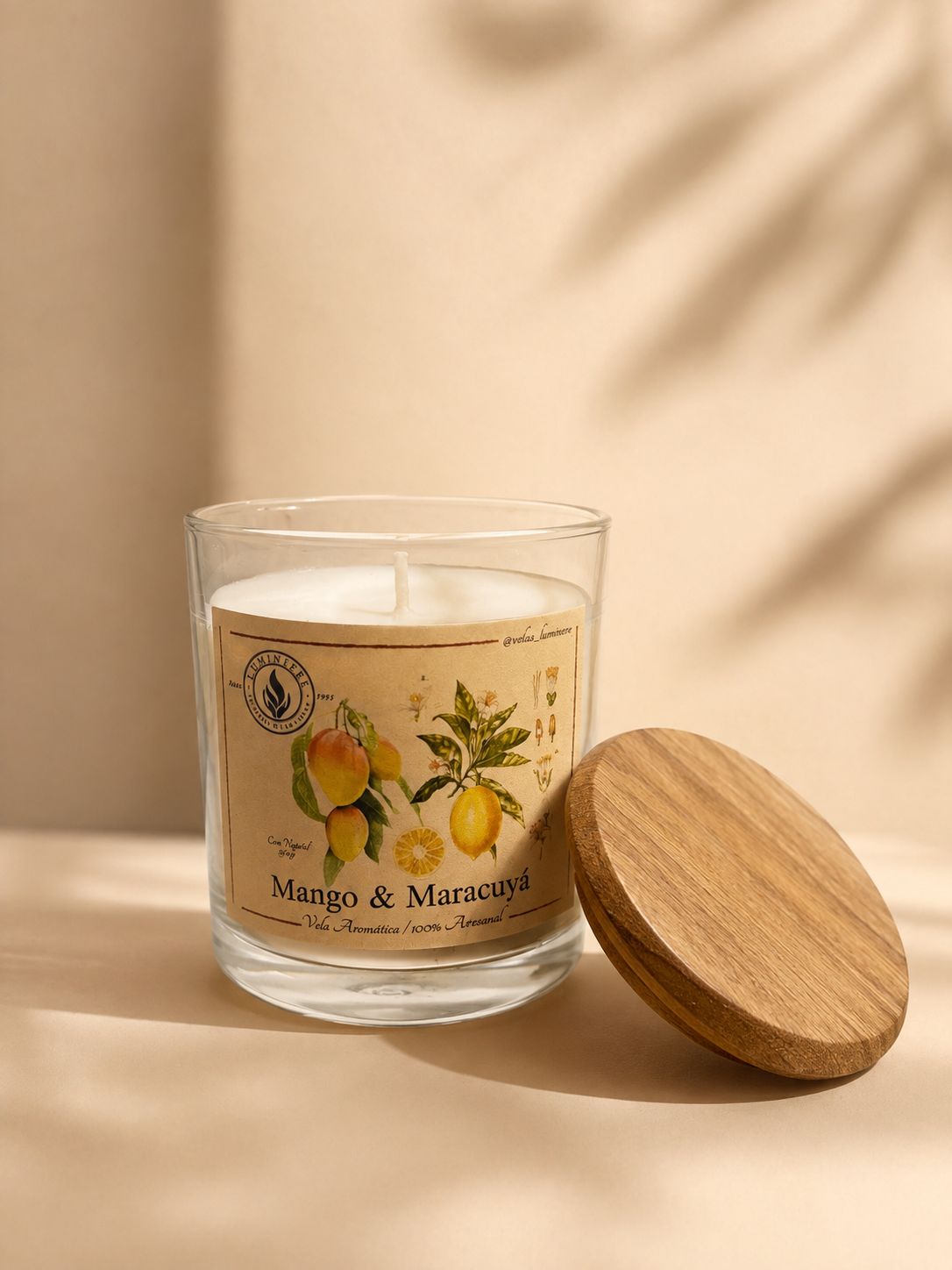 Vela Vidrio - Mango y Maracuya
