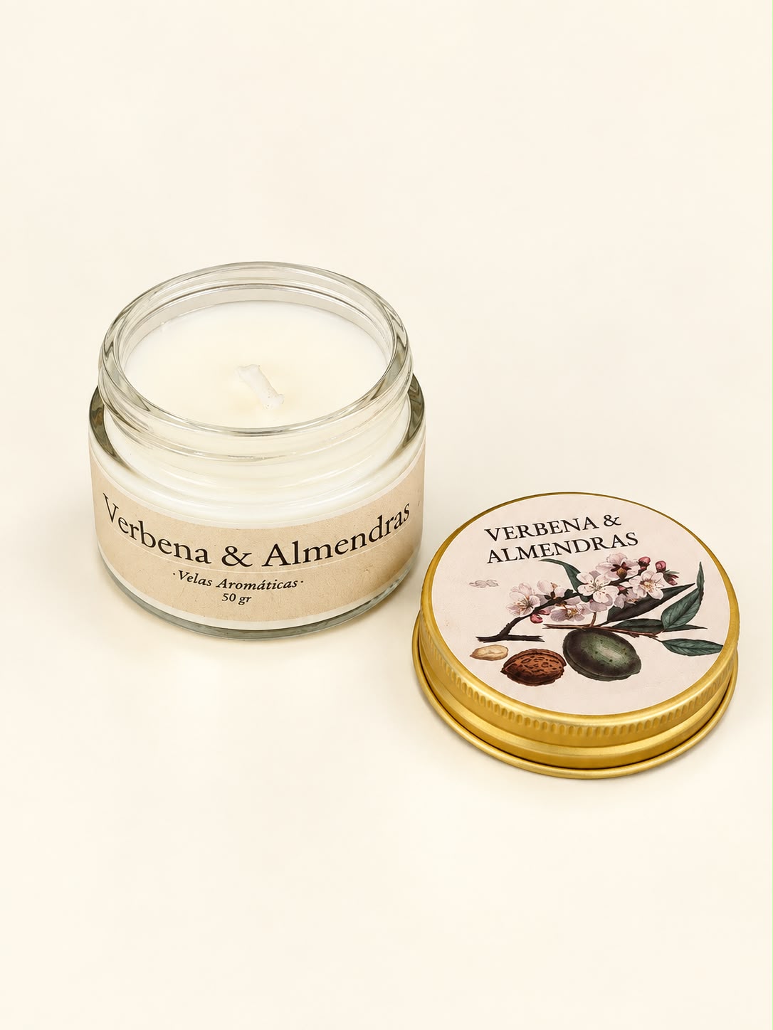 Vela Verbena Y Almendras 50gr