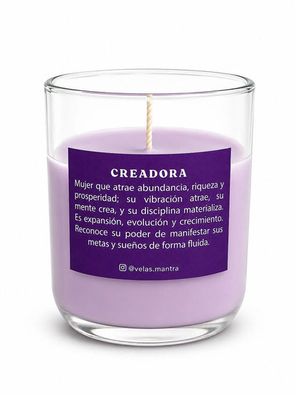 Vela Cera De Colores - Morada
