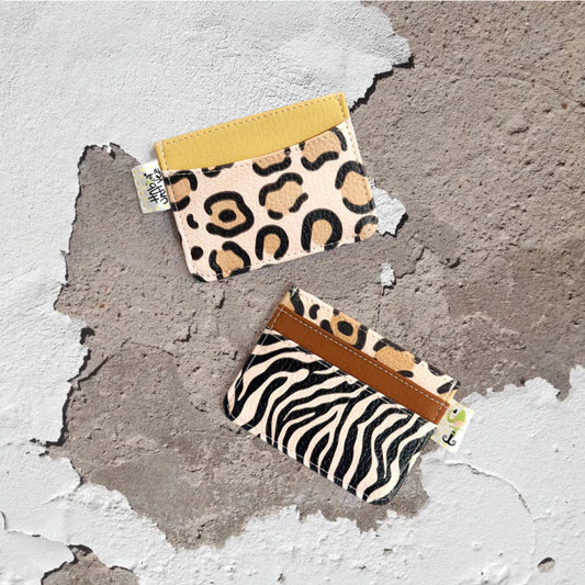 Tarjetero Rainbow Animal Print Rosa