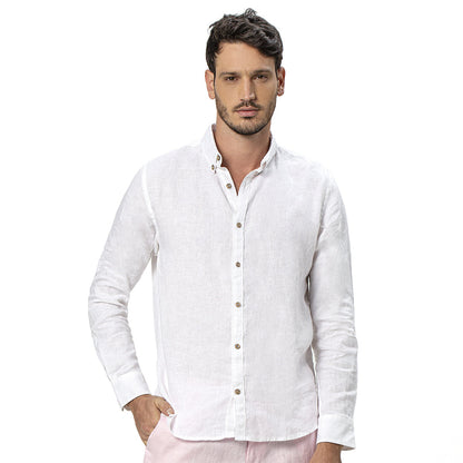 Camisa Lino - Manga Larga